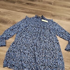 Francesca's Collections Blue and Black Dress